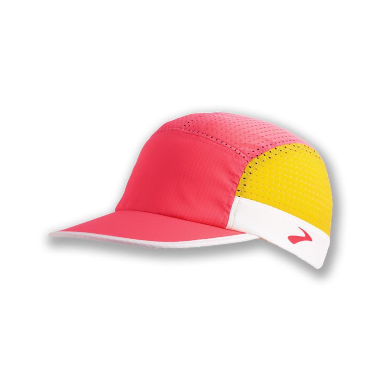 Brooks Propel Mesh Running Hat - Women's - Fluoro Pink/Tangerine/White (07968-HISA)